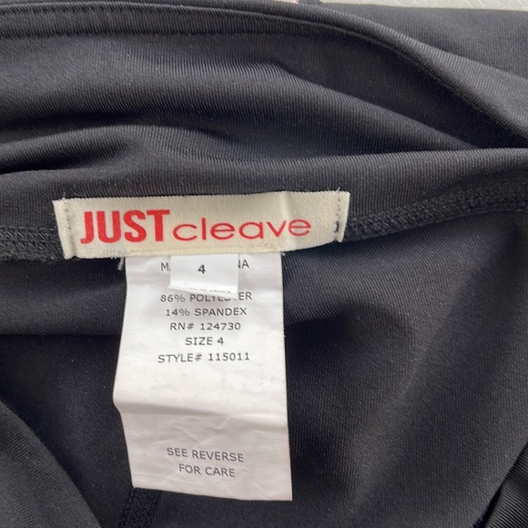 Mid-shin length Just Cleave black leggings. Size 4. - Picture 8 of 8